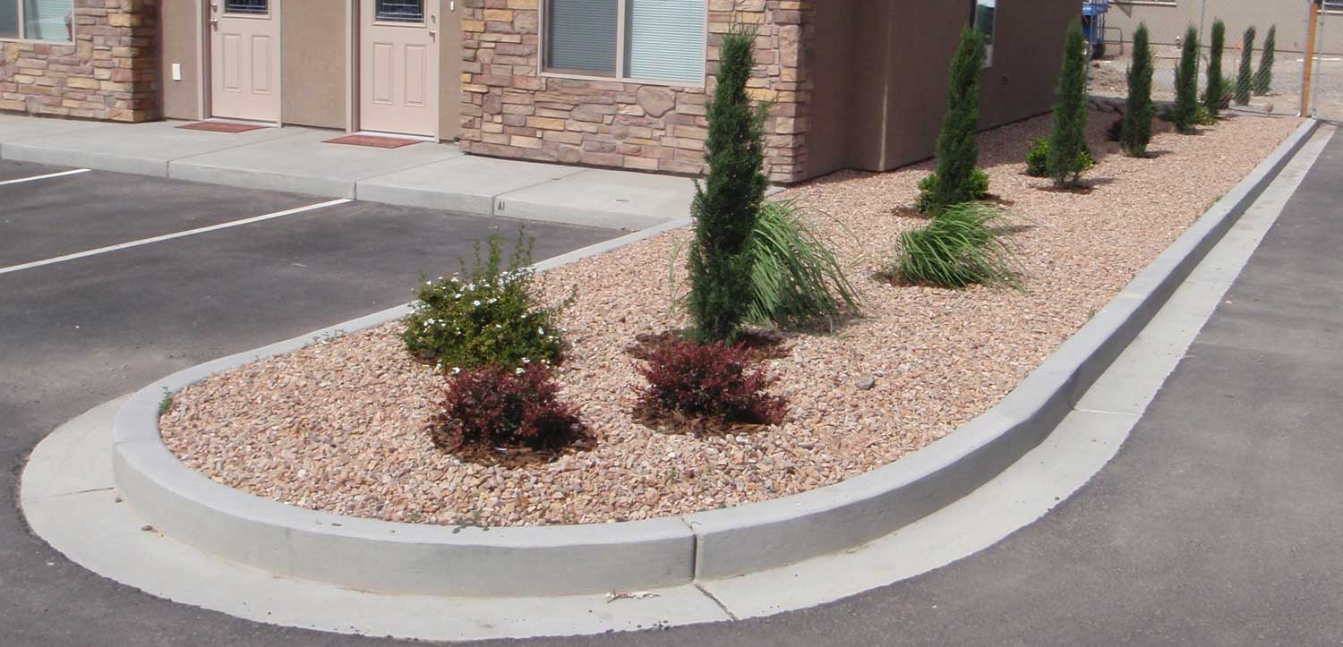 Residential curb and gutter work